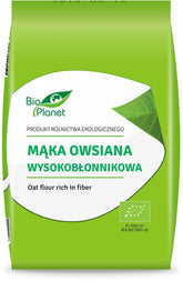 Farinha de aveia rica em fibras ORGÂNICA 1 kg - BIO PLANET